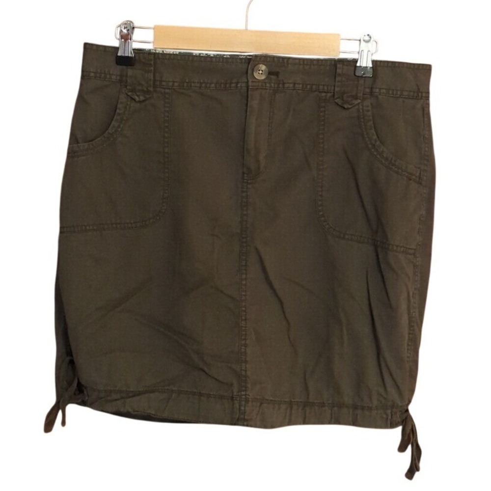 Old Navy Women's Dark Olive Mini Skirt Sz 12